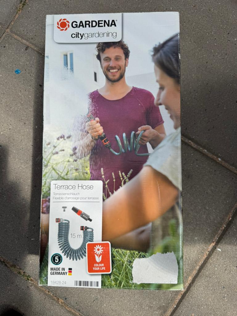 Gardena citygardening Terrace Hose helemaal complete, Tuin en Terras, Tuinslangen, Ophalen of Verzenden, Nieuw, Tuinslang