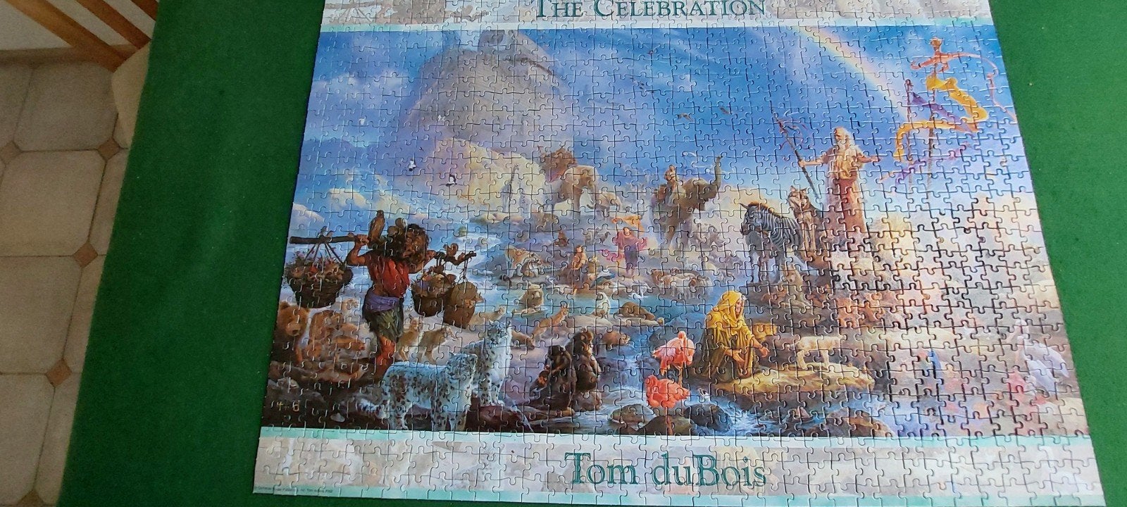 TOM DU BOIS Legpuzzel. The celabretion. 1000STUKJES.€ 4.00., Ophalen of Verzenden, 500 t/m 1500 stukjes, Zo goed als nieuw