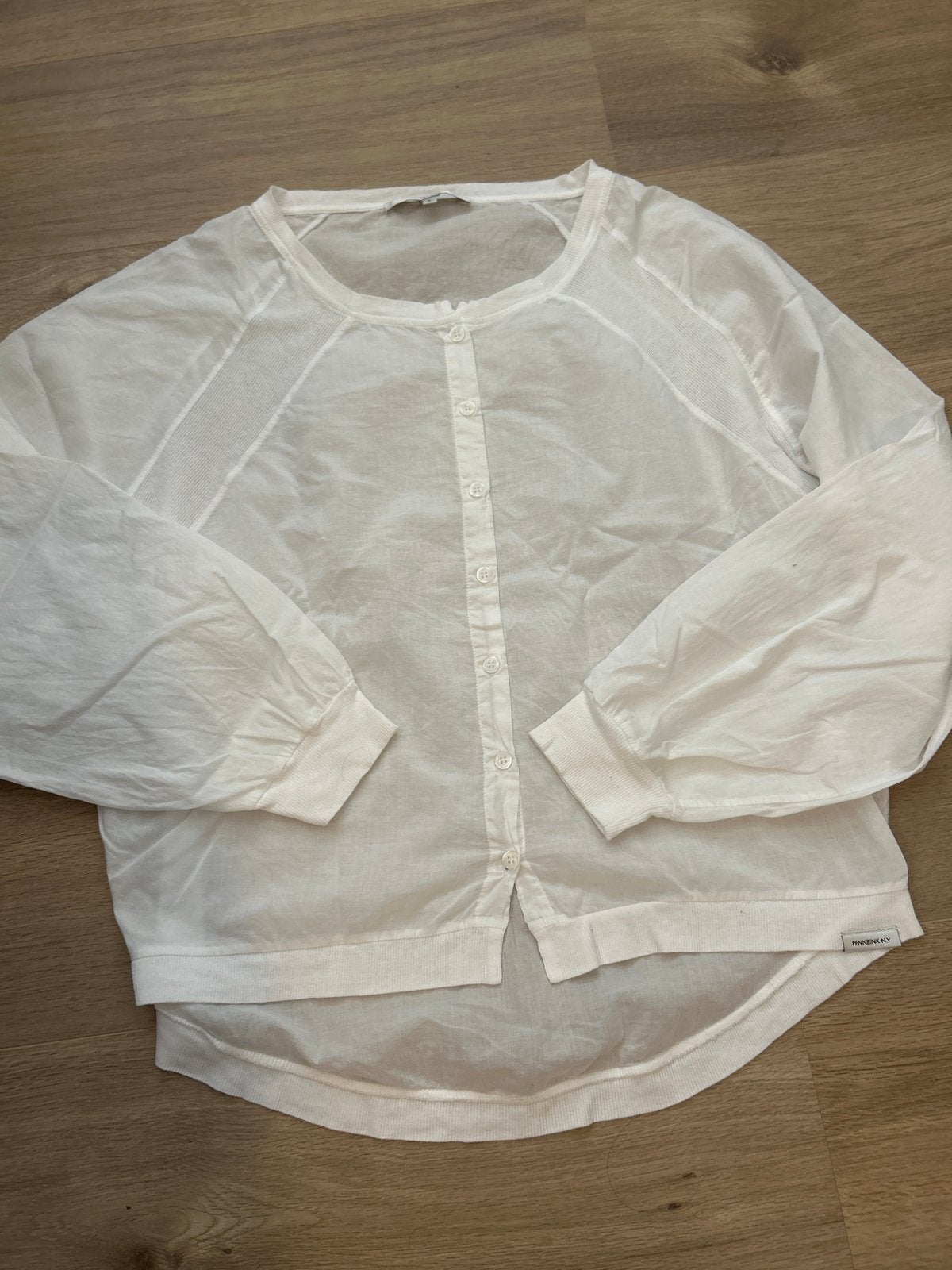 Penn&Ink witte linnen blouse maat L, Kleding | Dames, Ophalen of Verzenden, Gedragen, Maat 42/44 (L), Wit