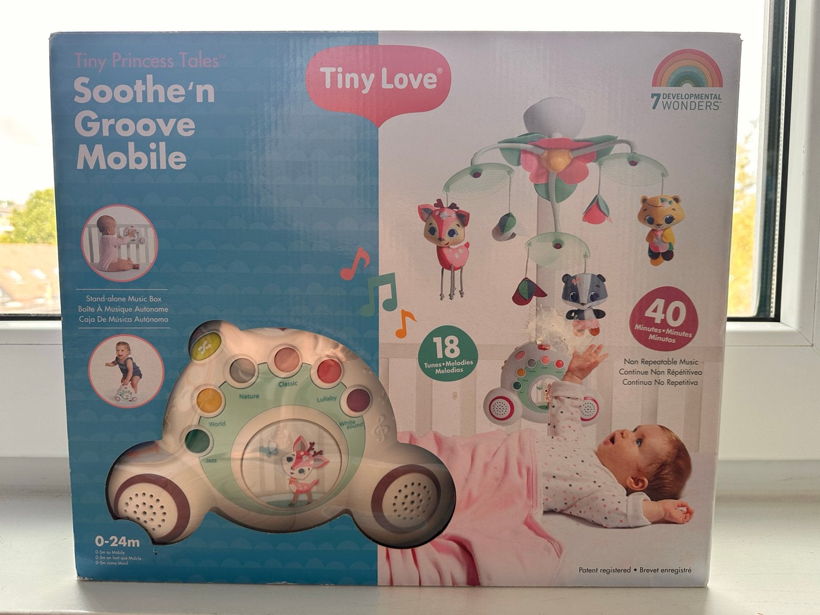Tiny Love Soothe 'n Groove Mobiel, Ophalen, Gebruikt, Mobiel, Met licht