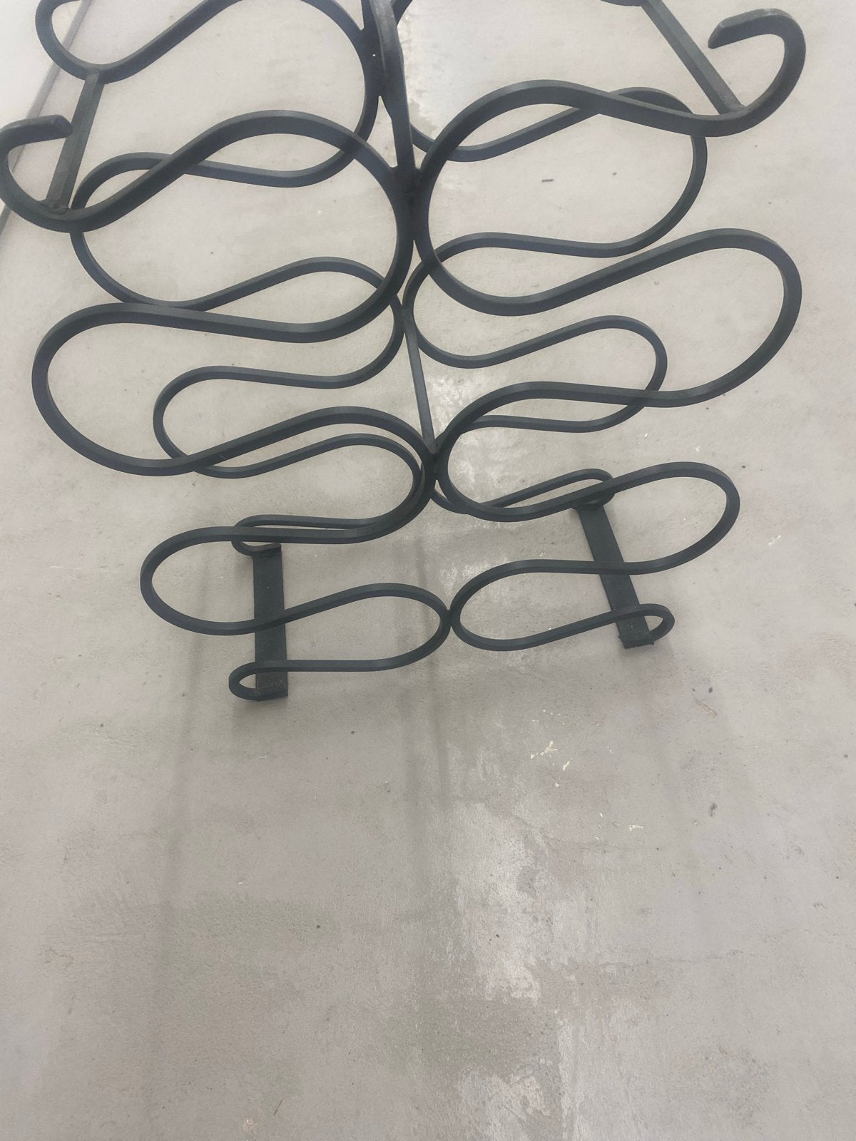 Wijnrek Metaal Zwart - Decoratief en Praktisch, Huis en Inrichting, Woonaccessoires | Wijnrekken, Ophalen, 50 – 75, Gebruikt, 5 tot 15 flessen