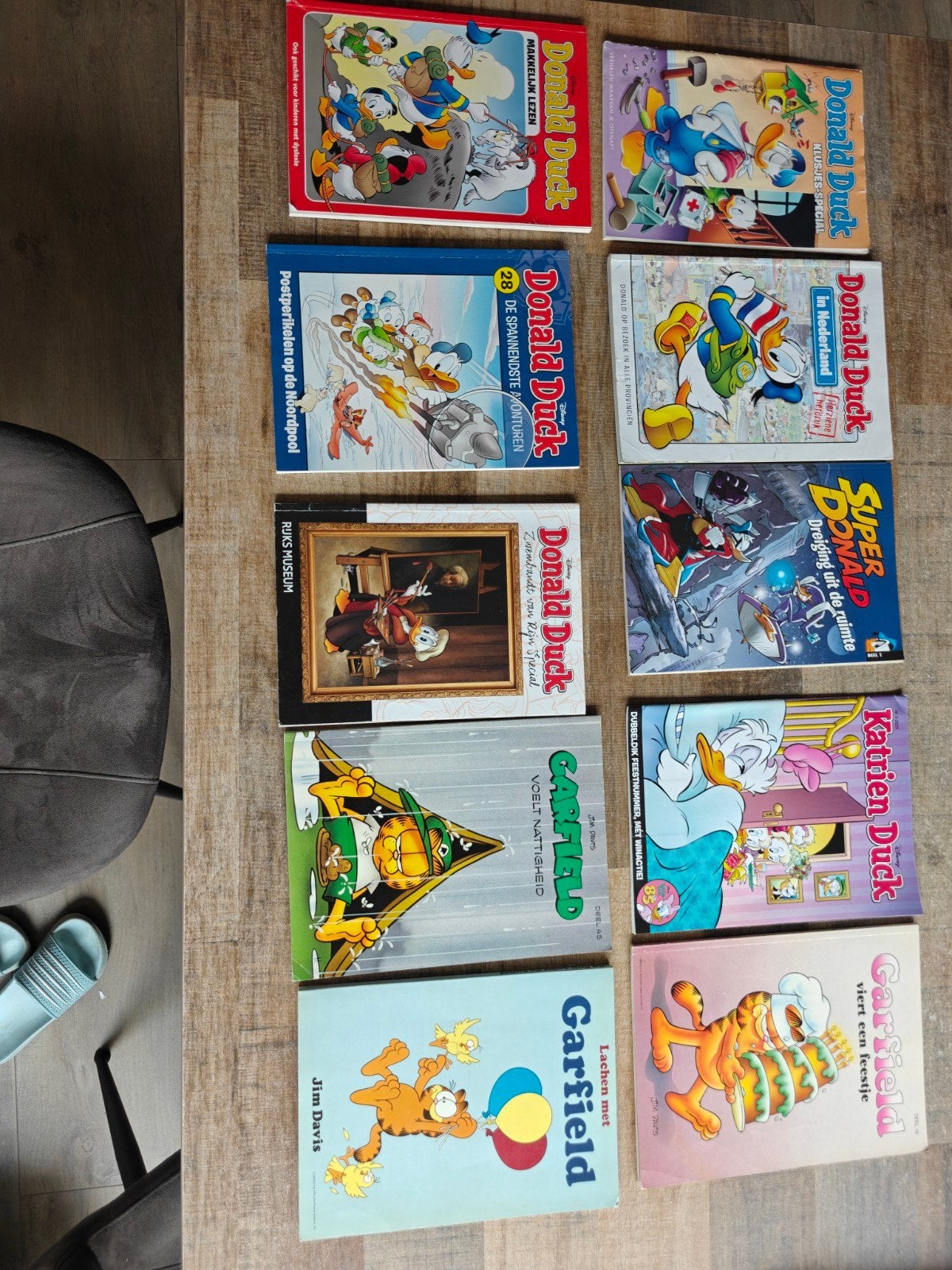 Donald Duck, Katrien Duck en Garfield stripboeken, Boeken, Meerdere stripboeken, Ophalen of Verzenden, Gelezen, Walt Disney, Jim Davis