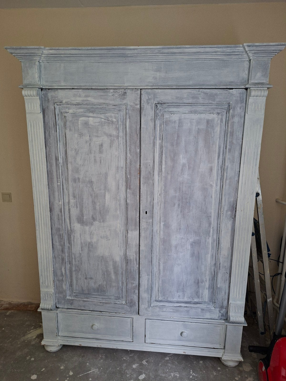 Oude kast, Ophalen, Gebruikt, 150 tot 200 cm, Overige houtsoorten