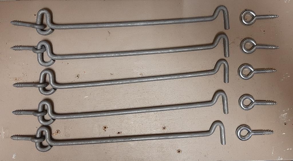 5x Windhaak verzinkt 250 mm, Tuin en Terras, Ophalen, Zo goed als nieuw, 150 tot 200 cm, IJzer