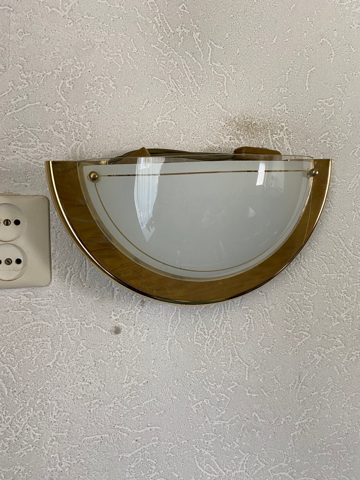 Gouden wandlamp, Ophalen, Zo goed als nieuw