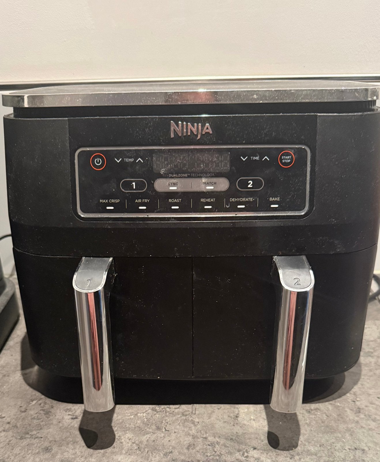 Ninja Foodi Dual Zone Digitale airfryer, Witgoed en Apparatuur, Ophalen of Verzenden, Gebruikt, Airfryer XXL, 1500 gram of meer