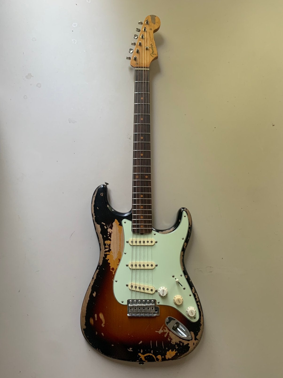 Fender Stratocaster Mike McCready Signature Relic, Ophalen, Gebruikt, Solid body, Fender