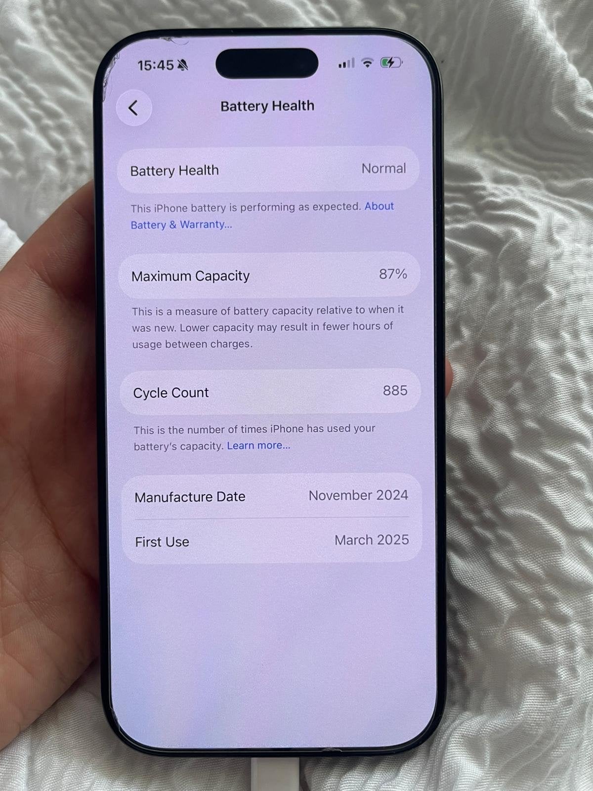 iPhone 16 Pro  256GB - 87% batterijconditie, Telecommunicatie, Mobiele telefoons | Apple iPhone, Gebruikt, Zwart, 87 %, Zonder simlock