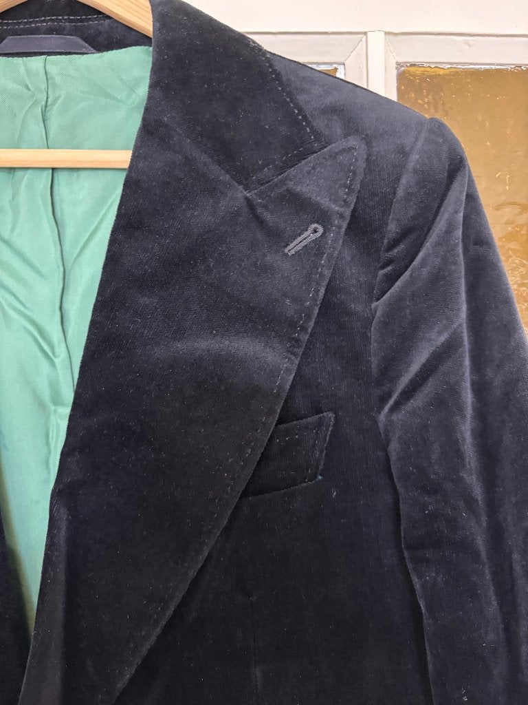 Zwart fluwelen pak, Ophalen of Verzenden, Gedragen, Zwart, Kostuum of Pak