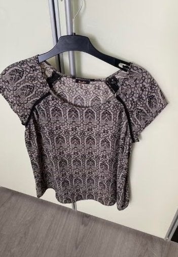 Maison Scotch shirt maat 4, Verzenden, Zo goed als nieuw, Korte mouw