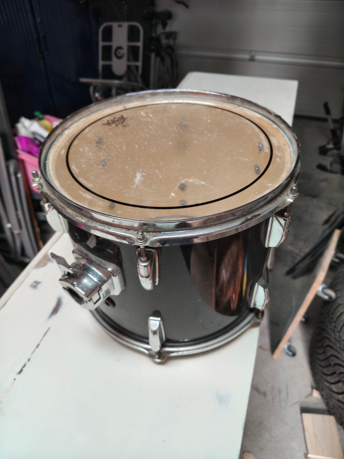 Zwarte tom drum - Gebruikt, Ophalen, Gebruikt, Overige merken
