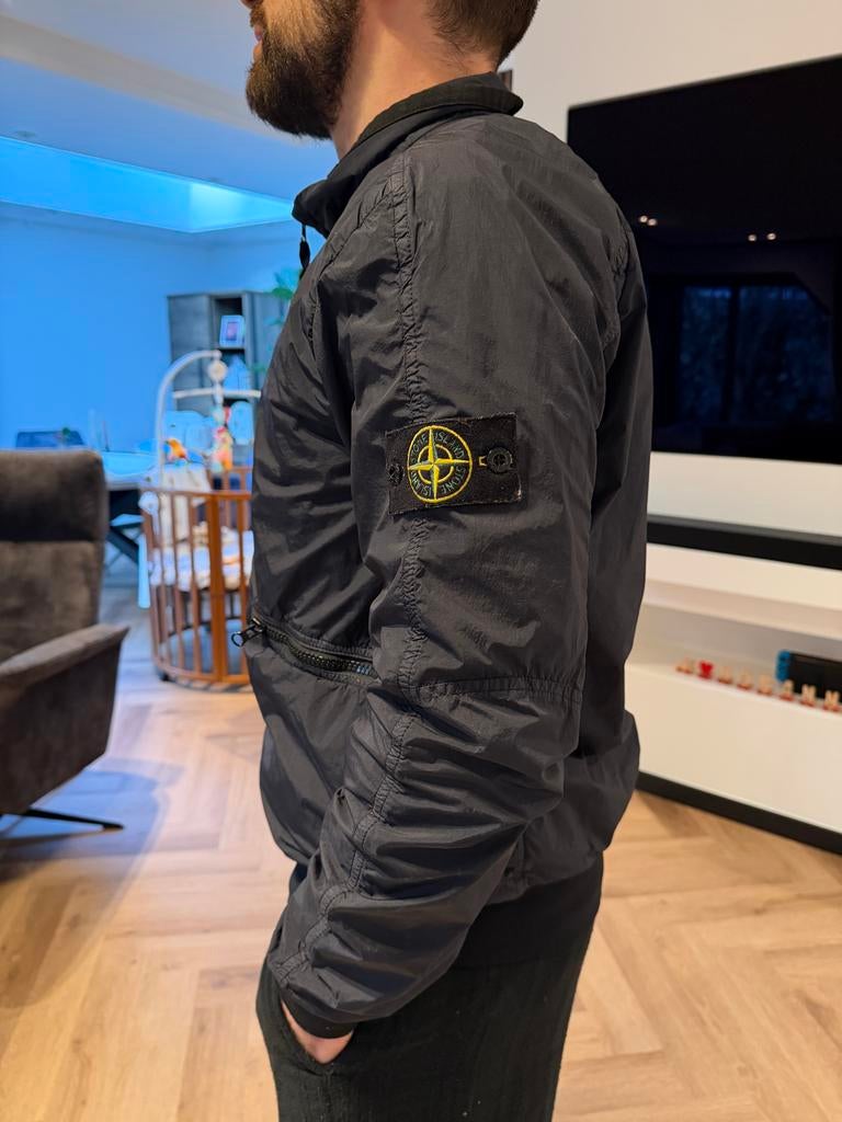 Stone Island Zomer Lente Jas Maat M, Ophalen of Verzenden, Zo goed als nieuw, Maat 48/50 (M), Zwart