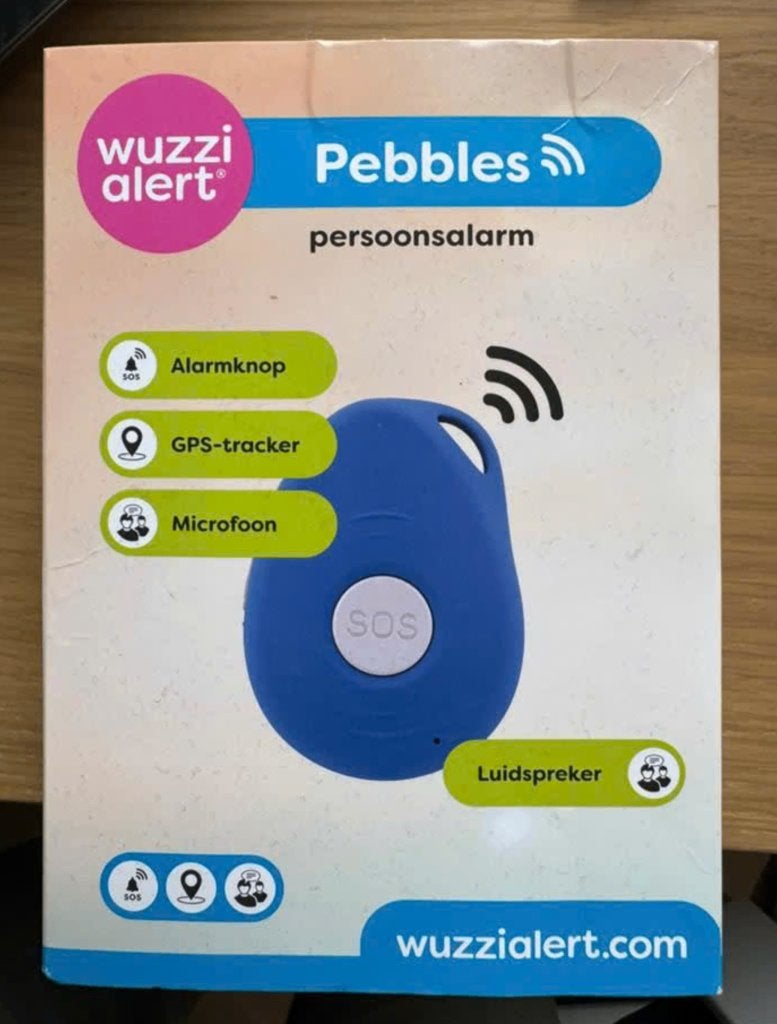 Persoonlijk Alarm met gps - Wuzzi pebble Horloge of hanger, Ophalen of Verzenden, Nieuw