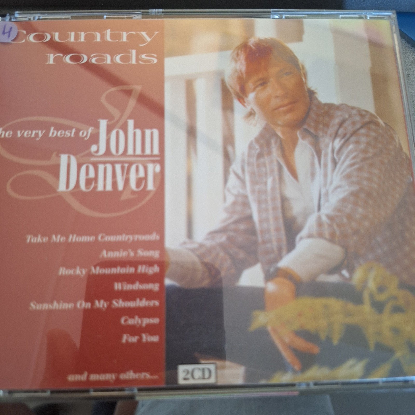 John Denver - Country Roads (The Very Best Of) 2CD, Cd's en Dvd's, Ophalen of Verzenden, Zo goed als nieuw, Inclusief doosje, Country