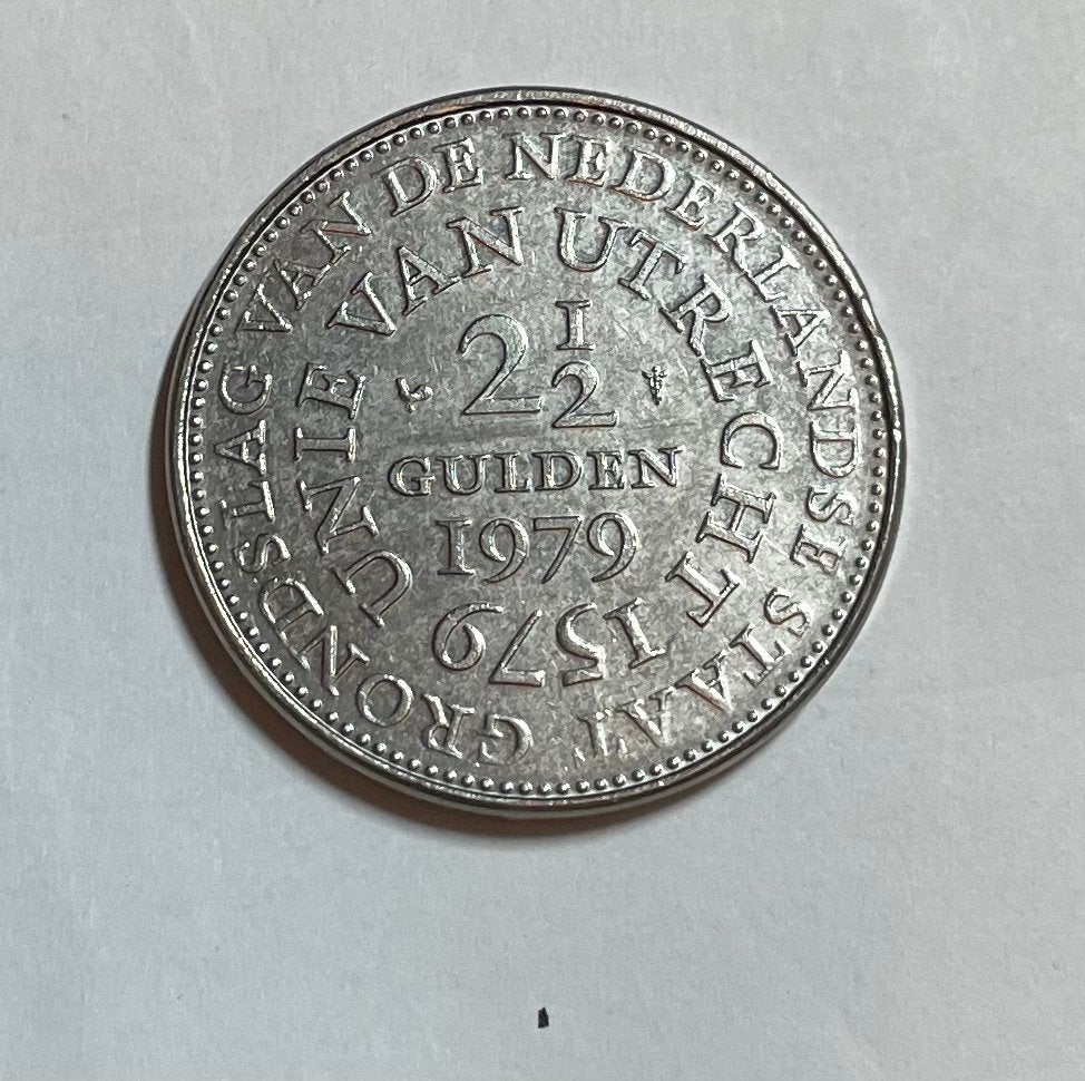 2,5 gulden Nederland unie van Utrecht 1979, Postzegels en Munten, Munten | Nederland, Ophalen of Verzenden, Koningin Juliana, 2½ gulden