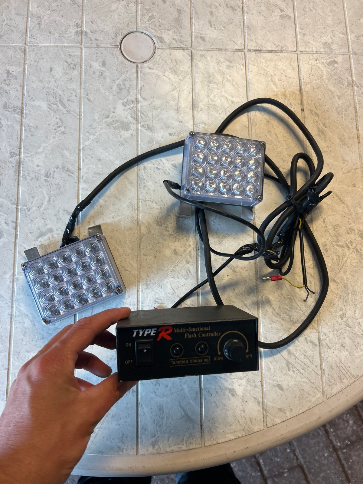 Flitser set auto, Ophalen of Verzenden, Gebruikt