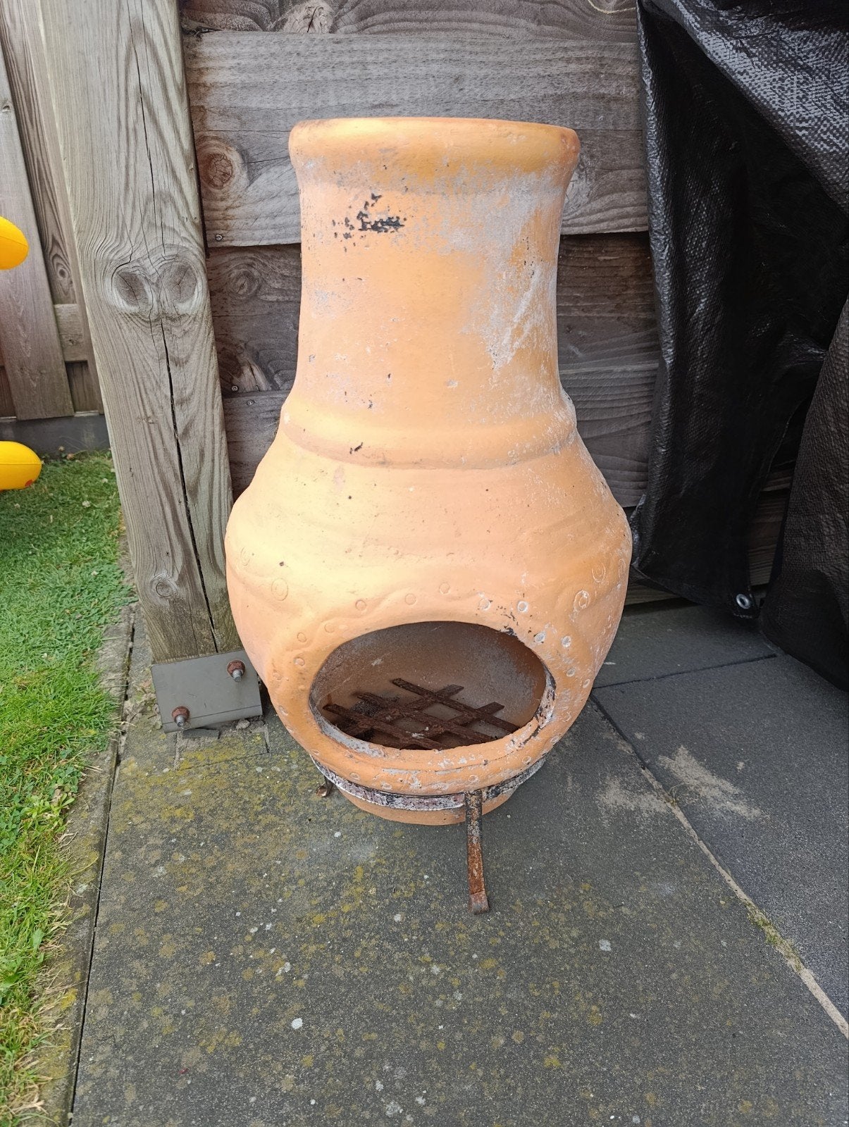 Terracotta Vuurkorf / Mexicaanse Tuinhaard 66 cm hoog, Ophalen, Gebruikt, Vuurkorf