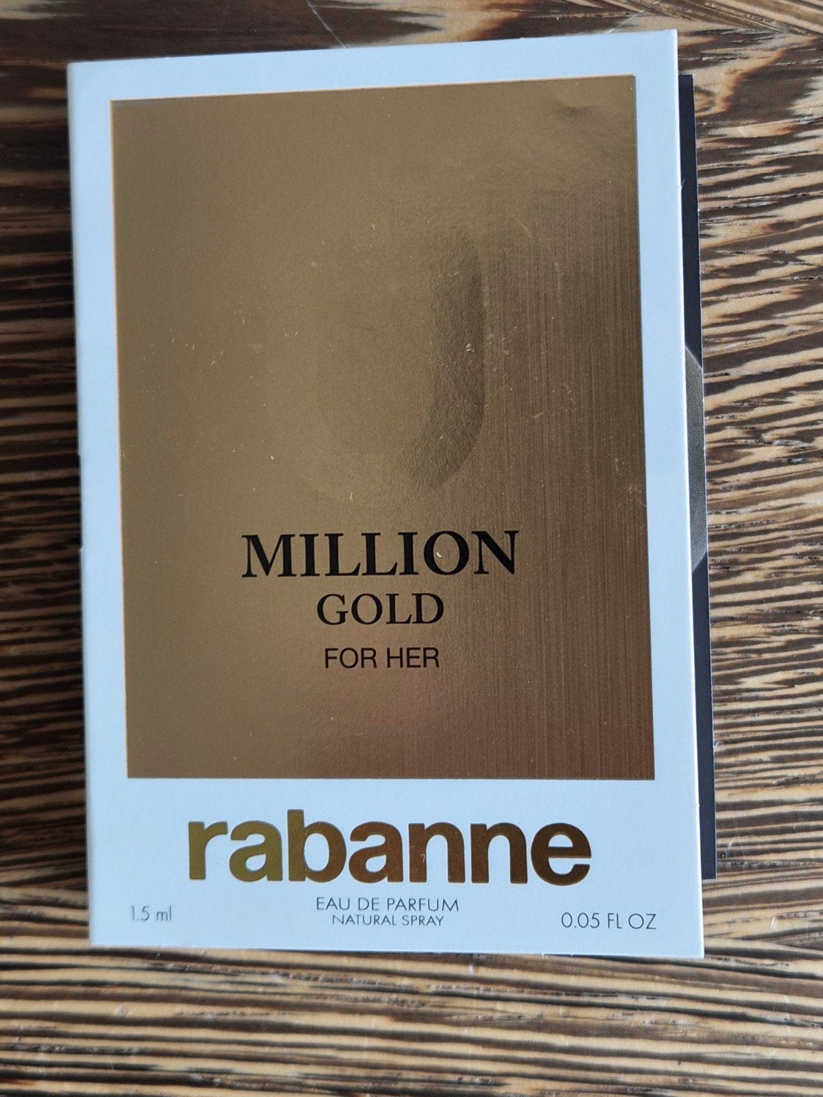 Paco Rabanne Million Gold For Her Eau de Parfum 1.5ml, Verzenden, Nieuw