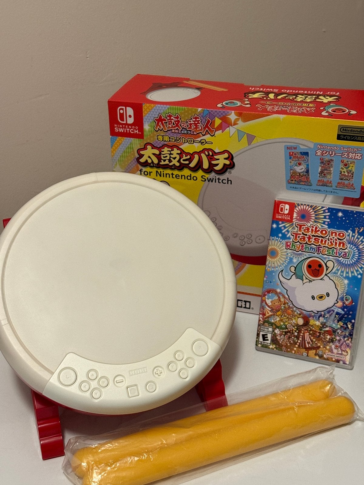 Taiko No Tatsujin Rythm Festival Nintendo Switch drum + game, Muziek, 1 speler, Ophalen of Verzenden, Zo goed als nieuw