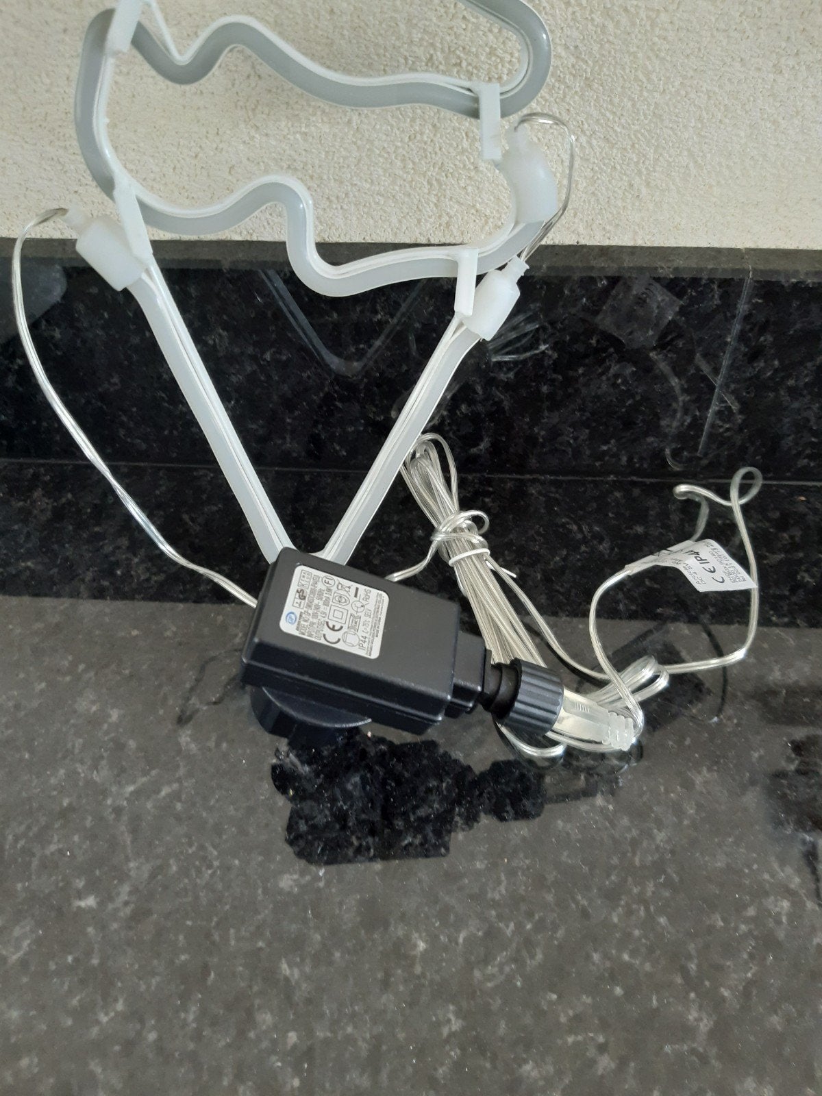 Neon verlichting ijsje LED decoratie wit/geel- Delight, Ophalen of Verzenden, Nieuw