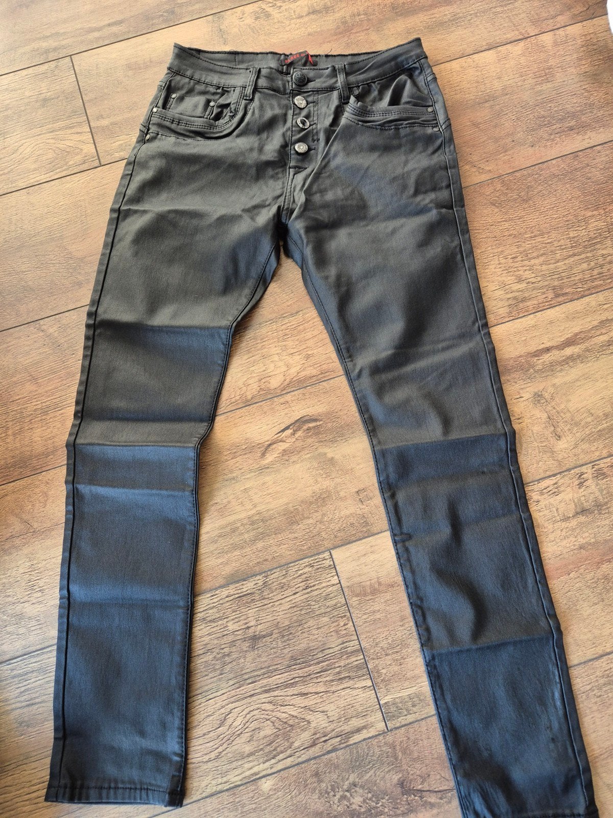 Nieuwe Place du Jour lederlook broek maat 38, Maat 38/40 (M), Place du Jour, Zwart, Nieuw