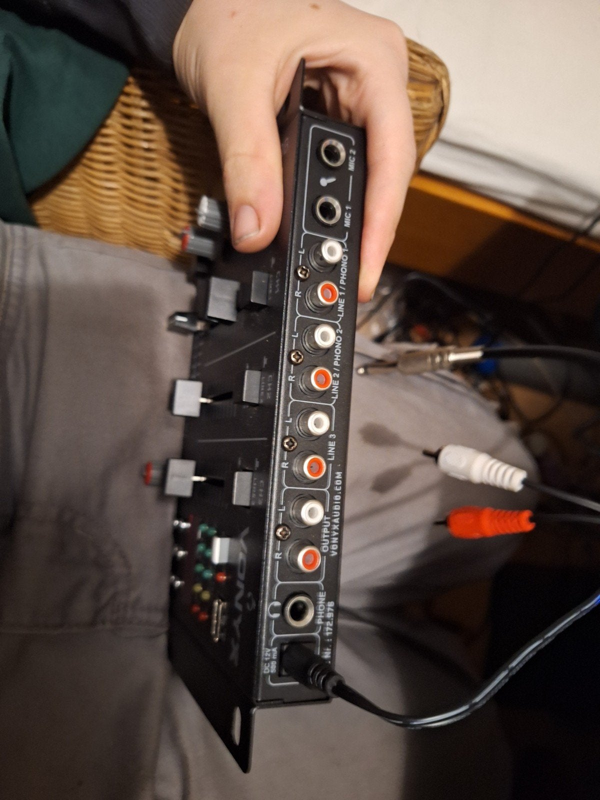 Vonyx STM3020B DJ Mixer met MP3-speler en USB, Muziek en Instrumenten, Ophalen, Zo goed als nieuw, Minder dan 5 kanalen, Microfooningang