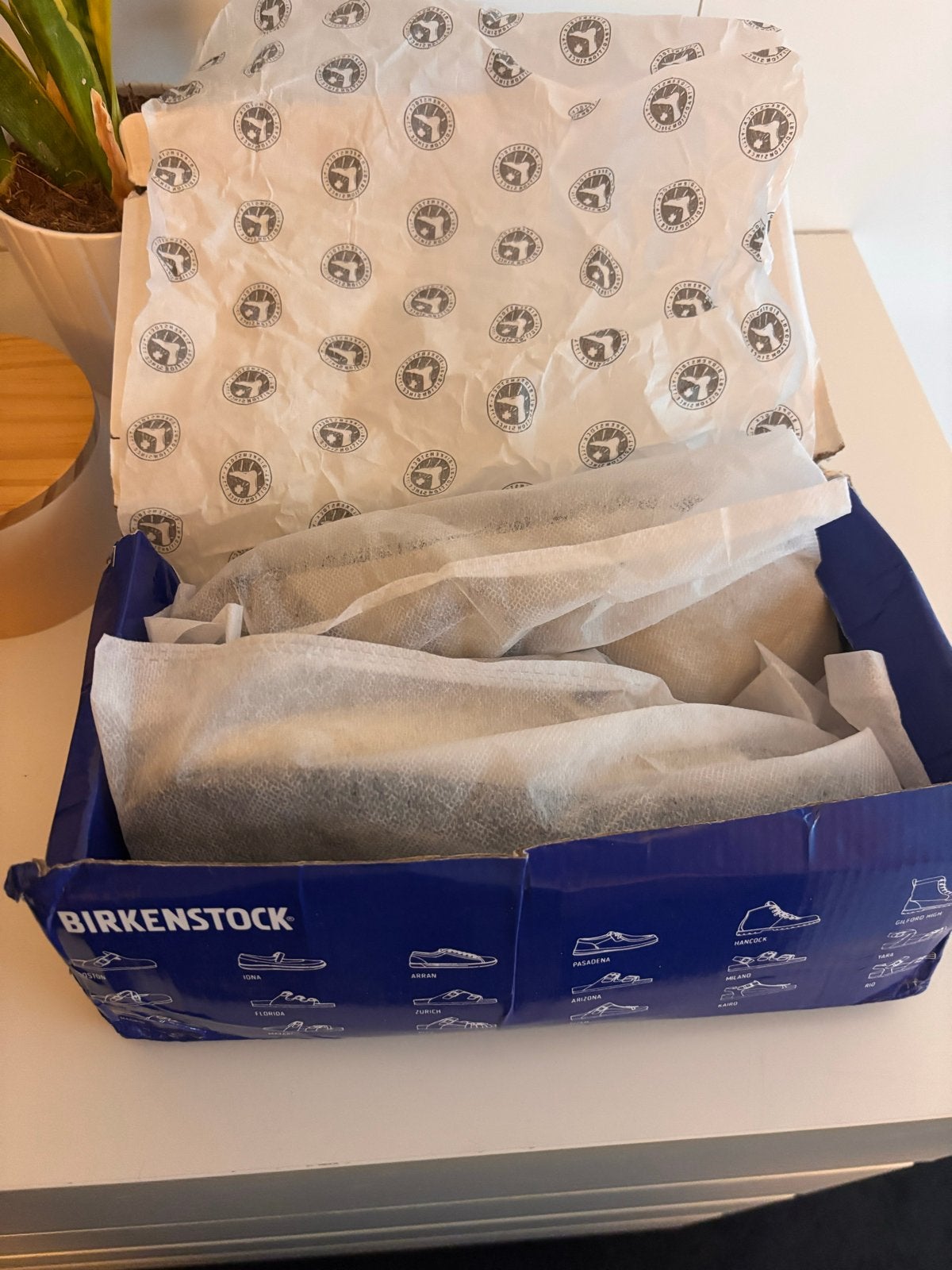 Birkenstock Boston Clogs - Nieuw!, Nieuw, Ophalen of Verzenden, Instappers, Beige