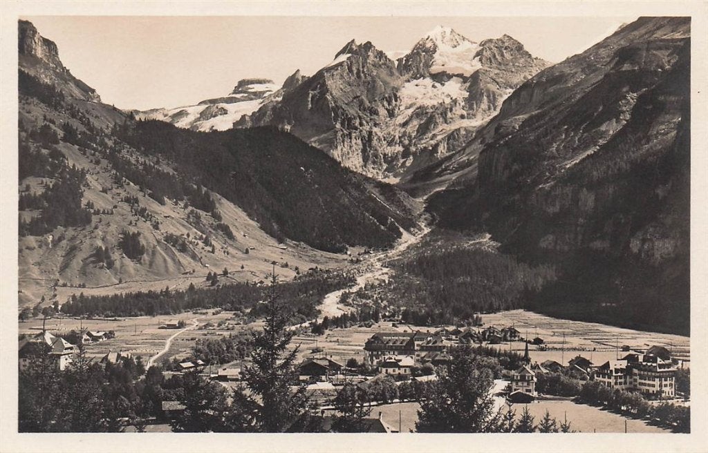 703-211-011 Kandersteg mit Blüemlisalp, Verzenden, Voor 1920, Overig Europa