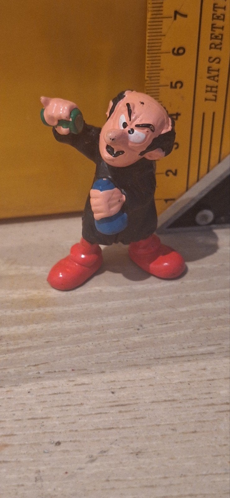 Gargamel poppetje smurfen uit 1978 (5.3), Verschillende Smurfen, ., Schleich, Ophalen of Verzenden
