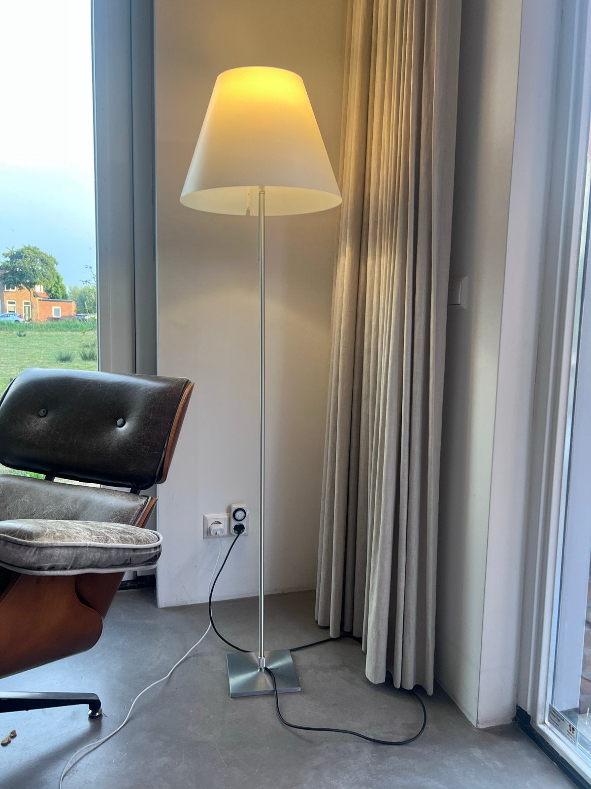 Luceplan Costanza vloerlamp - Tijdloos design, Ophalen, Kunststof, Gebruikt, E27 (groot)