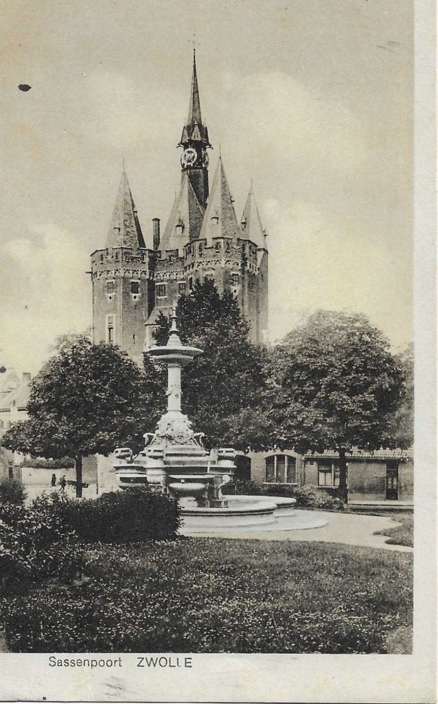 Zwolle- -Sassenpoort., Ophalen of Verzenden, 1940 tot 1960, Gelopen, Overijssel