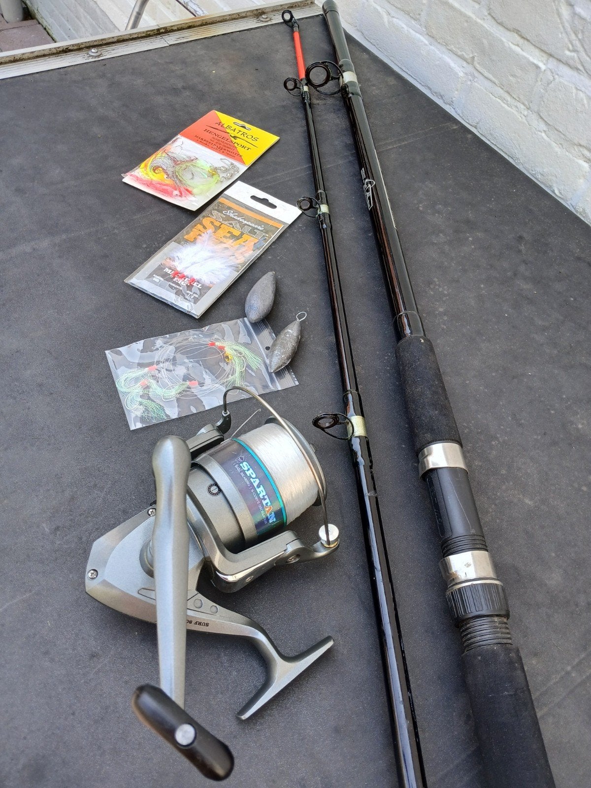Makreel vis set compleet, Watersport en Boten, Hengelsport | Zeevissen, Ophalen, Gebruikt, Complete set
