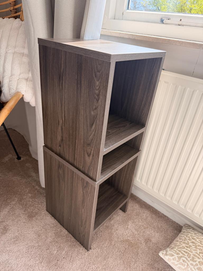Set van 2 nachtkastjes, Ophalen, Minder dan 45 cm, Zo goed als nieuw, Minder dan 55 cm