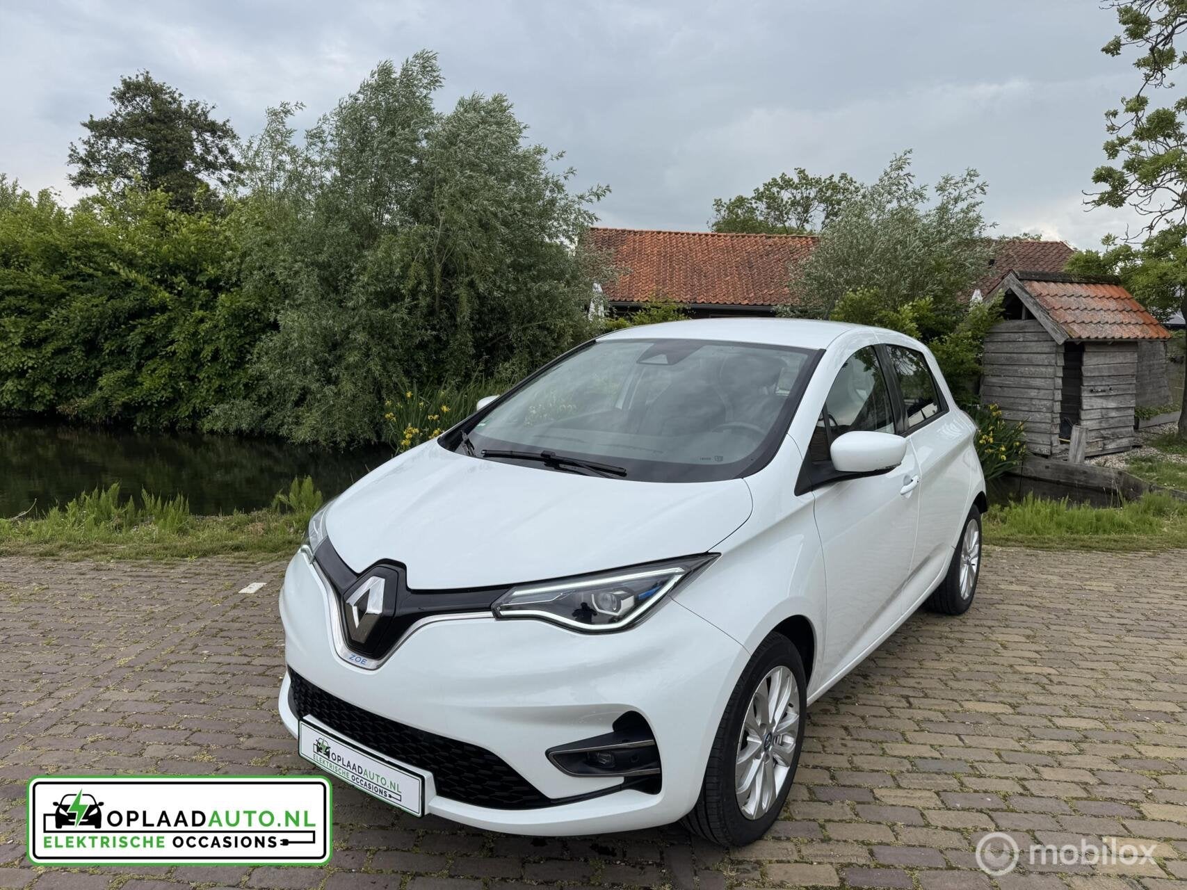 Renault Zoe R110 Life Experience 52 | Koop Accu | Camera, Auto's, Stof, Gebruikt, Met garantie (alle), Wit