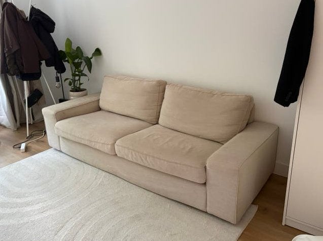 Bank IKEA KIVIK, Gebruikt, Tweepersoons, 75 tot 100 cm, Ophalen of Verzenden