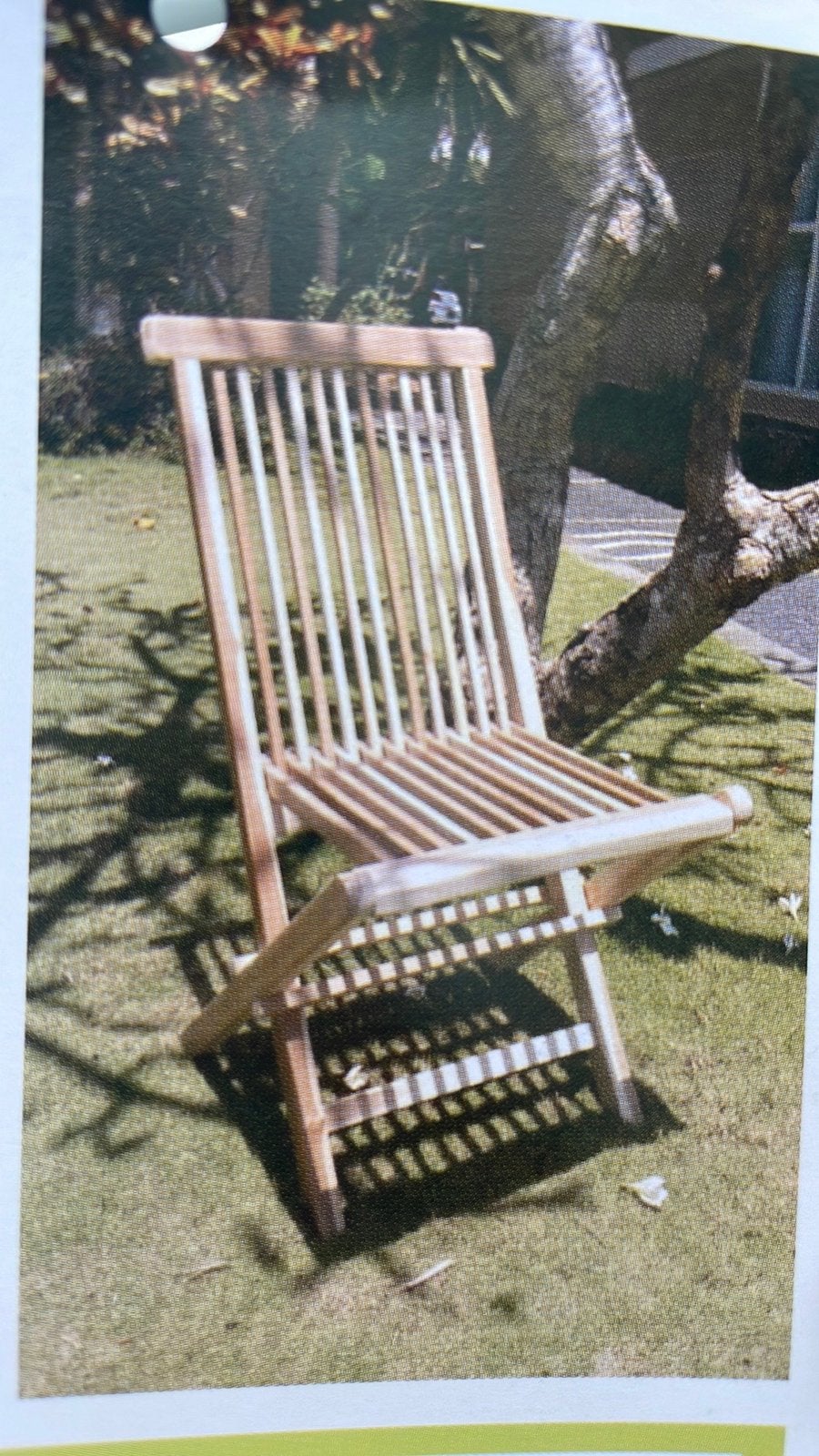 GLOED NIEUW, 4 SUPER MOOIE TEAK HOUTEN STOELEN, INKLAPBAAR, Ophalen, Bruin, Nieuw, Vier