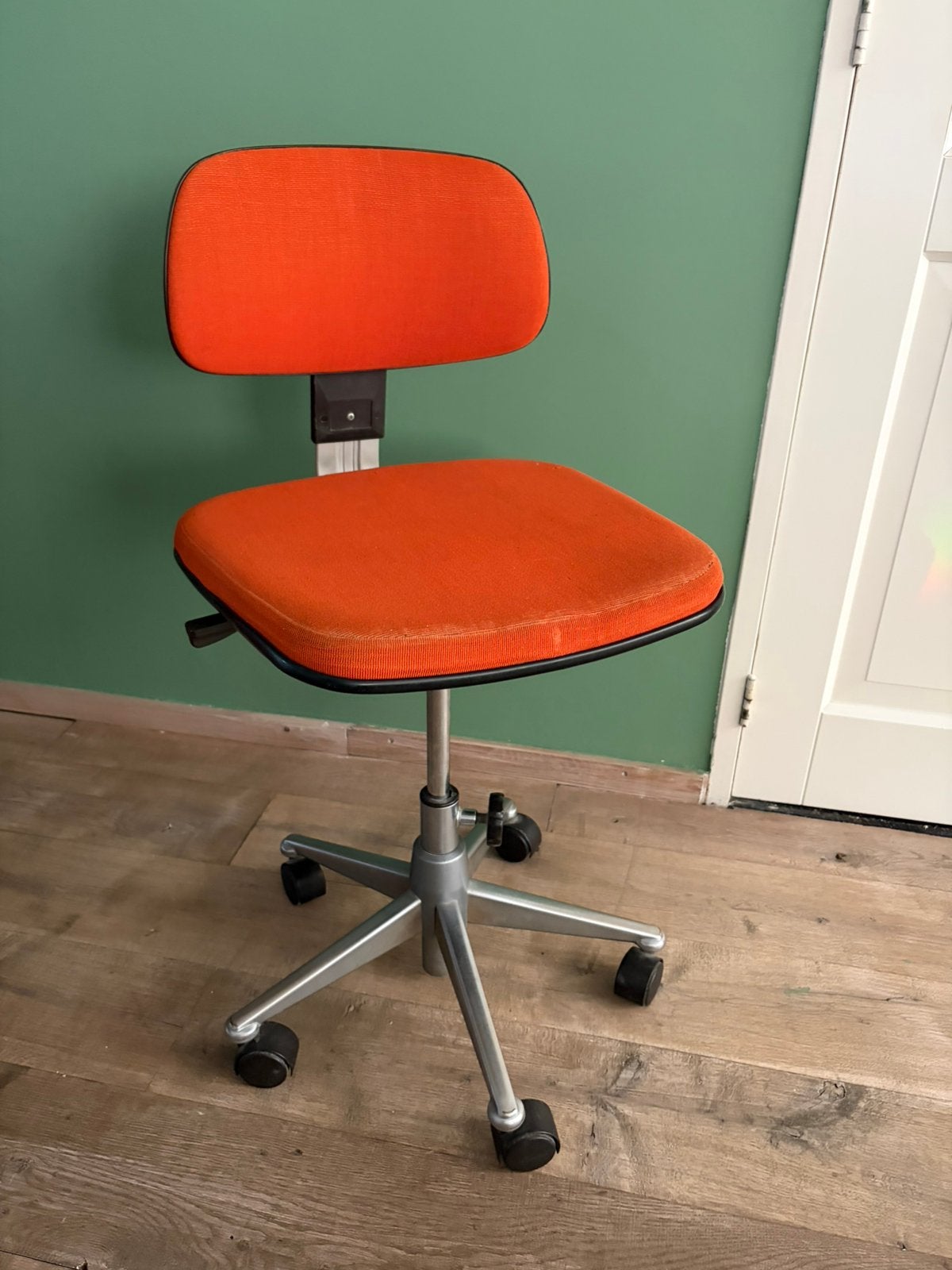 Gave vintage bureau stoel, Huis en Inrichting, Bureaustoelen, Ophalen, Zo goed als nieuw, Zwart