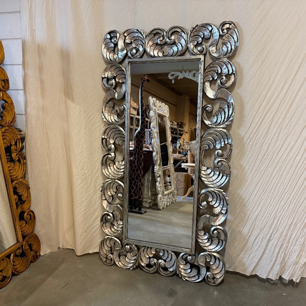 barok spiegel houten lijst - 180 x 100 cm - Gratis bezorgd