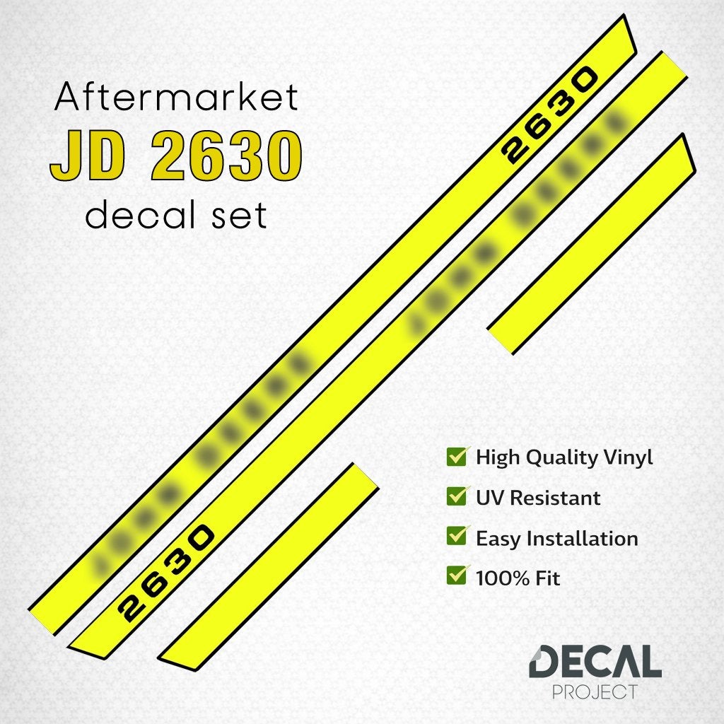 Vervangende Stickers John Deere 2630 - 2750, Verzenden