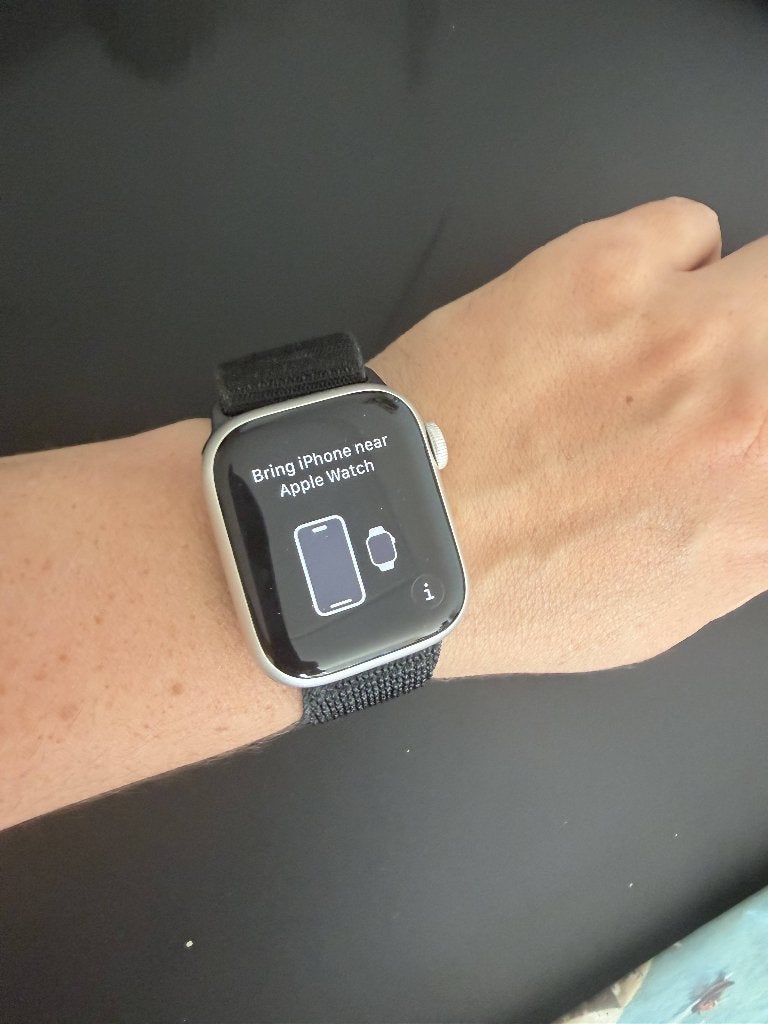 Apple Watch Series 7 GPS 41 mm – Starlight – capaciteit 85%, Gebruikt, IOS, Ophalen of Verzenden, Waterdicht