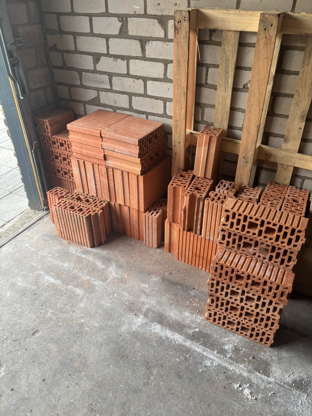 Snelbouwblokken, Ophalen, Gebruikt, Steen of Klei, 15 m² of meer