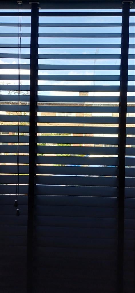 Luxaflex zwart breedte 80 cm, lengte 130 cm, hout., Ophalen, 50 tot 100 cm, Zo goed als nieuw, 100 tot 150 cm