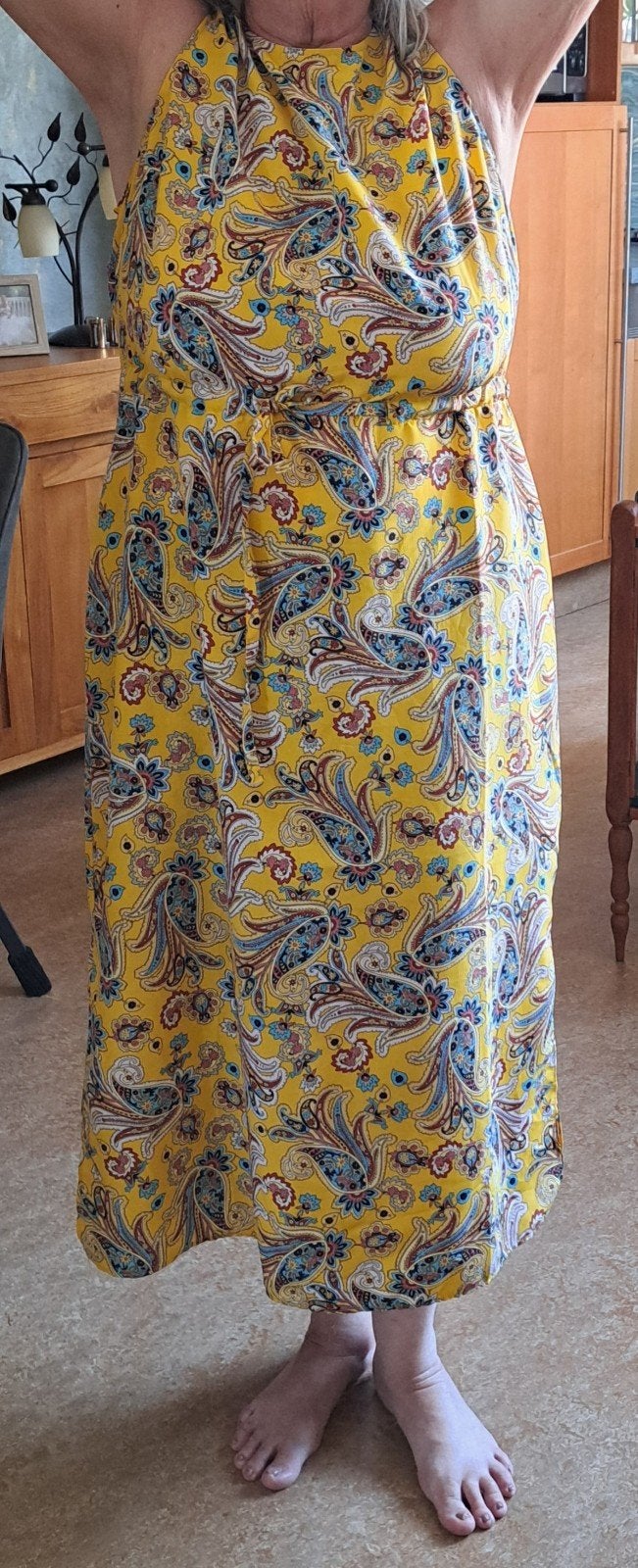 Lange zomerjurk, Meerkleurig, Maat 42/44 (L), Nieuw, Ophalen of Verzenden