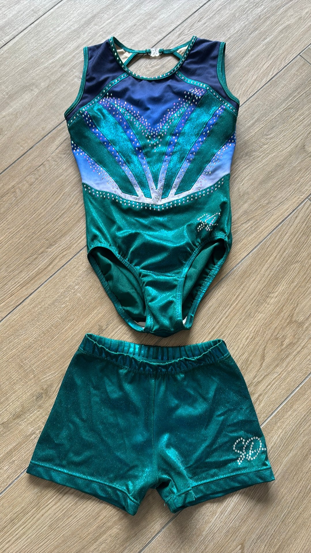 Turnpakje en broekje sparkle & dream, Kindermaat 122 t/m 140, Ophalen of Verzenden, Zo goed als nieuw, Turnpak(je)