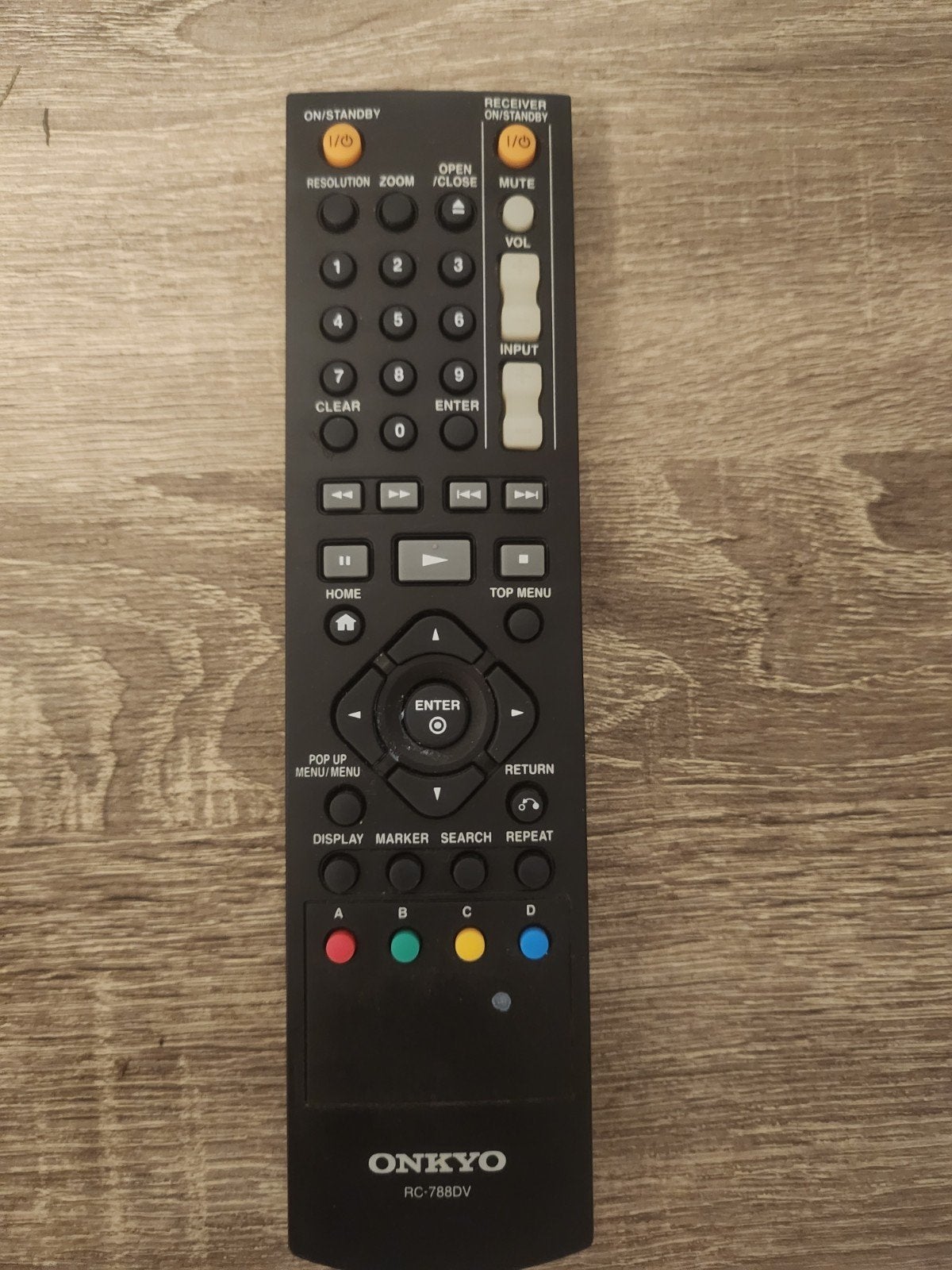 Onkyo RC-788DV Afstandsbediening, Ophalen of Verzenden, Zo goed als nieuw, Origineel, Receiver of Versterker