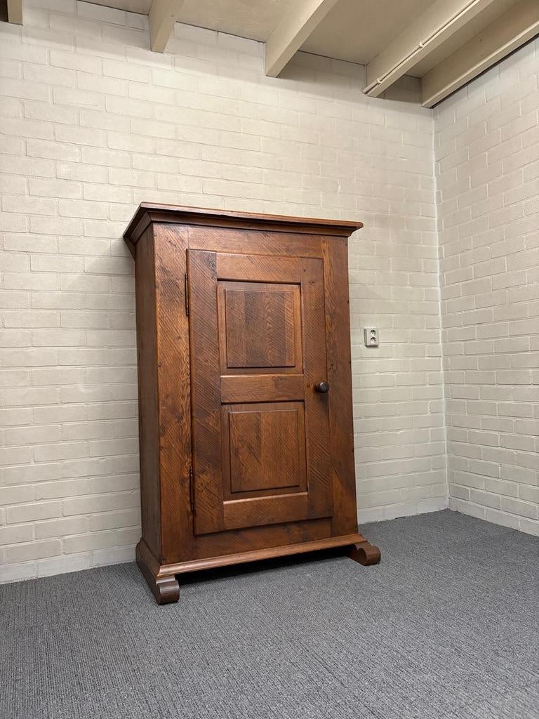 Eiken (geborsteld) broodkast / meidenkast, Ophalen of Verzenden, Van Leussen Kasten, Info@vanleussenkasten.nl, 7577RB Oldenzaal