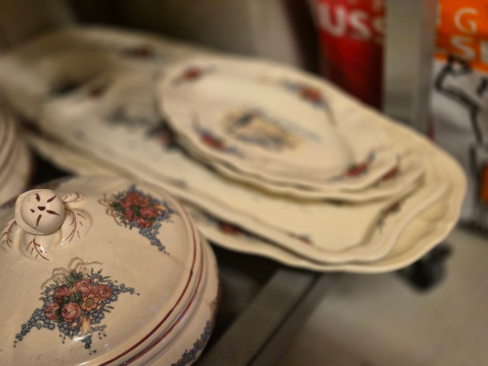 Vintage Sarreguemines Obernai servies - Grote set, Ophalen of Verzenden