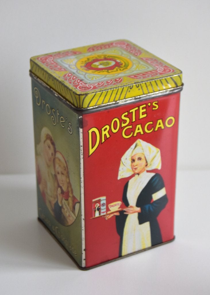 Mooi antiek Droste Cacao & Chocolade blikje, Verzamelen, Ophalen of Verzenden, Gebruikt, Overige, Droste