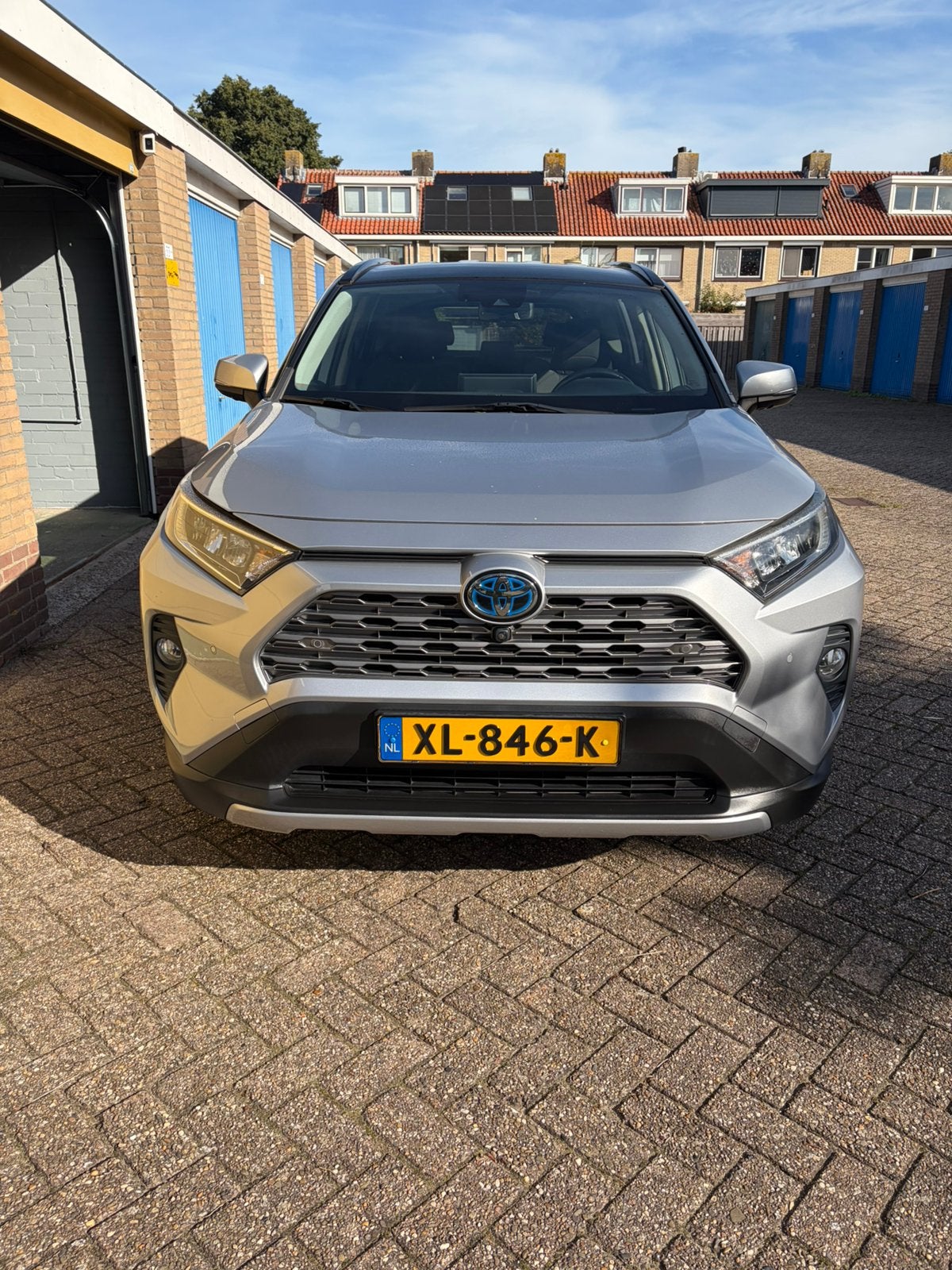 Toyota Rav4 2.5 Hybrid 218pk CVT 2019 Grijs 25500 kilometer, Auto's, Zwart, 4 cilinders, 2487 cc, Origineel Nederlands