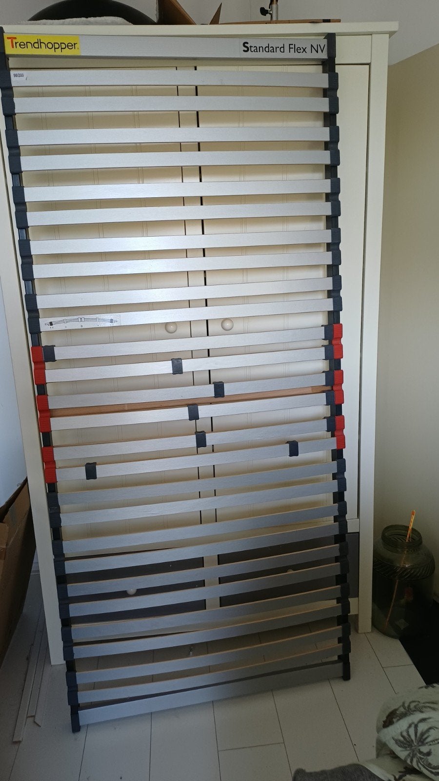 Standaard Flex Lattenbodem 90x200 Trendhopper, Ophalen, 90 cm, Eenpersoons, Bruin